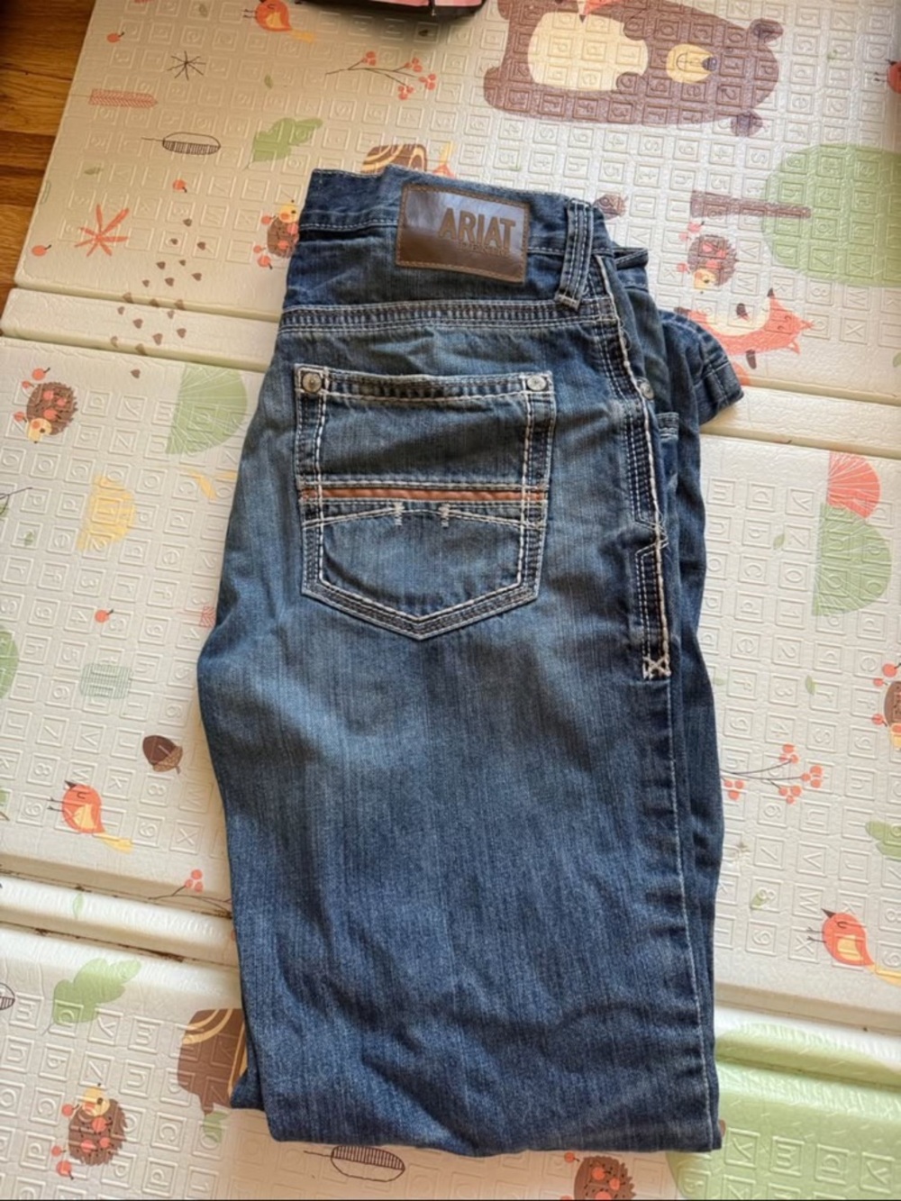 Ariat Men's Dark Blue relaxed, boot, cut Jeans